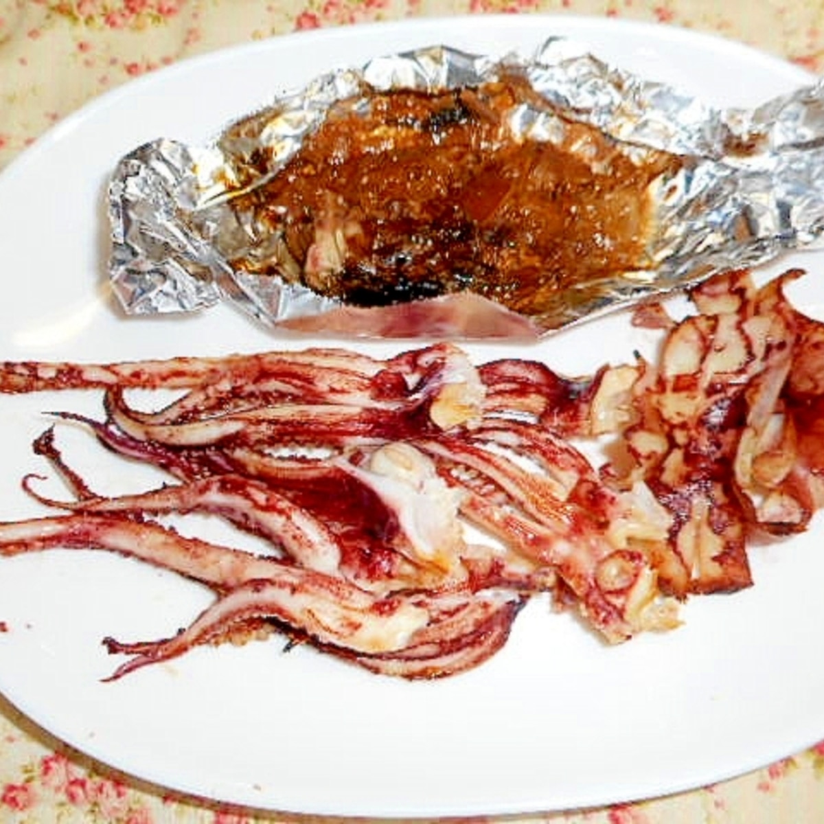 グリルでおつまみに いかげそ焼きとわた焼き レシピ 作り方 By アルプスの乙女 楽天レシピ